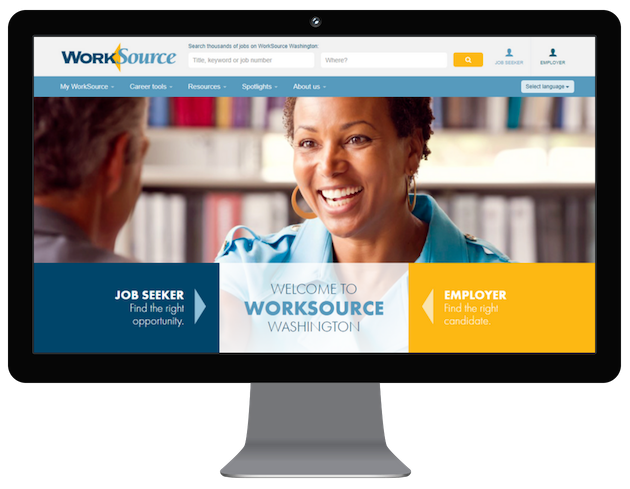 Image of WorkSource WA Website