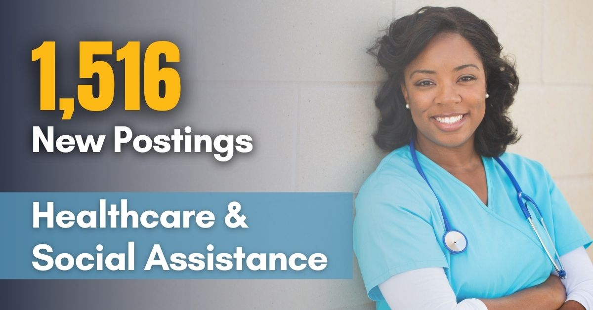 1,516 New Job Postings in Healthcare and Social Assistance